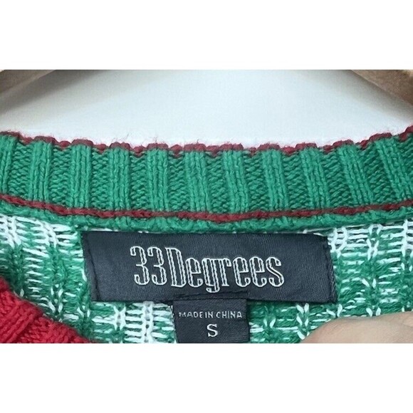 33 Degrees Mens Christmas Mexican Tacos Long Sleeves Ugly Sweater Grandpacore S - Picture 5 of 6